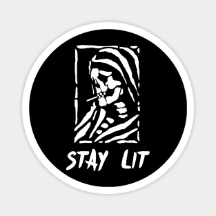 Stay Lit Smoking Reaper Magnet